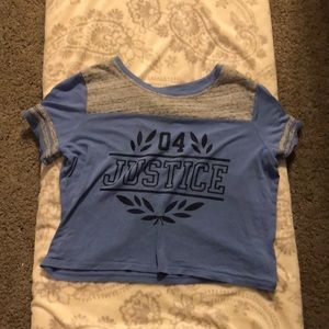 Blue Justice Crop Top